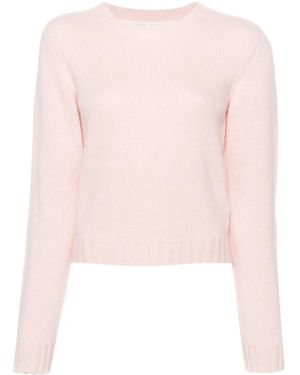 Palm Angels Logo Wool Blend Sweater - Pink