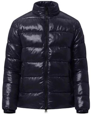 Save The Duck Quilted Glossy Jacket - Blue