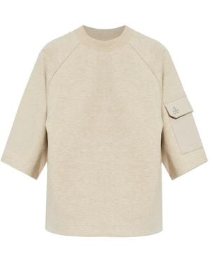 Moose Knuckles Crew Neck Pocket T-Shirt - Natural
