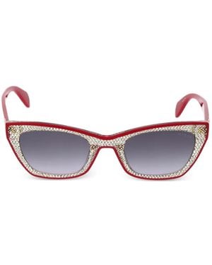 Guess Lunettes De Soleil À Monture Papillon Strassée - Multicolour