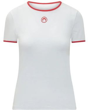 Marine Serre Crescent Jersey T-Shirt - White