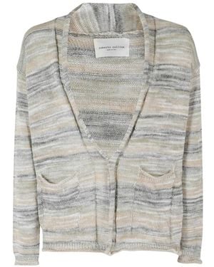 Roberto Collina V-Neck Pocket Cardigan - Gray