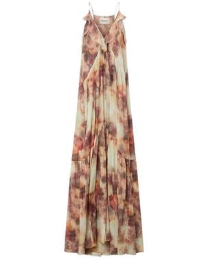Isabel Marant Vasmila Printed Cotton Dress - Natural