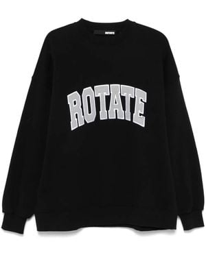 ROTATE BIRGER CHRISTENSEN Heavy Cotton Sweatshirt - Black