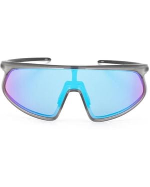 Oakley Mirrored-Lenses Sunglasses - Bleu