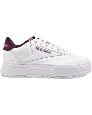 Reebok Club C Double Geo プラットフォーム スニーカー - ホワイト