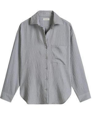 Marc O' Polo Long-Sleeved Striped Shirt - Grey