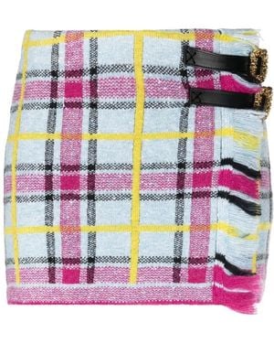 Cormio Karierter Tweed-Minirock - Pink