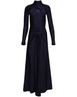 Florence & Fortitude Ring-Detail Dress - Blue