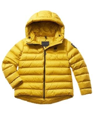 Blauer Hooded Puffer Jacket - Yellow