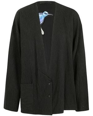 Maria Calderara Jacke mit Nadelstreifen - Schwarz