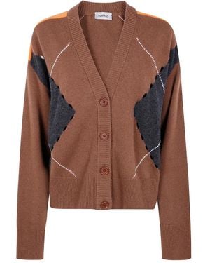 Mrz Vest Met Argyle Patroon - Bruin