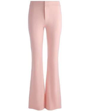 Alice + Olivia Andrew Mid-Rise Bootcut Trousers - Pink