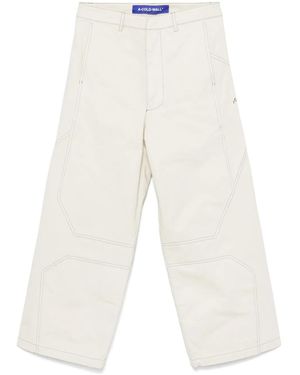 A_COLD_WALL* Paneled Wide-Leg Cotton Pants - White
