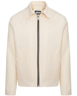 Hamza Six Jeansjacke Mit Reißverschluss - Natur