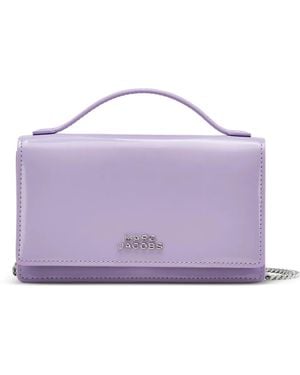 Marc Jacobs Flower Mirror Leather Mini Bag - Purple