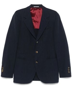 Brunello Cucinelli リネンジャケット - ブルー