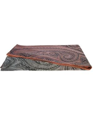 Pierre Louis Mascia Aloeuw Paisley-Print Scarf - Brown
