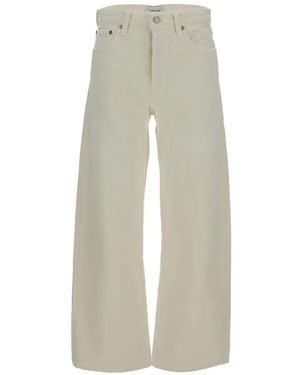 Agolde Arc Wide-Leg Jeans - White