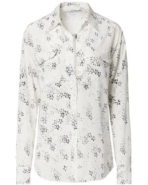 Equipment Silk Star-Print Shirt - Grey