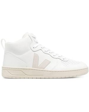 Veja V-15 High-Top Trainers - White