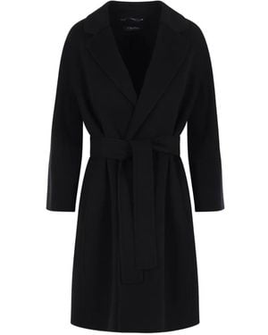 Max Mara Arona Wickelmantel - Schwarz
