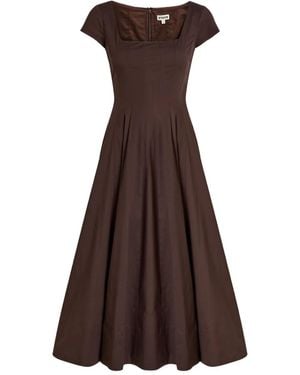 STAUD Wells Dress - Brown