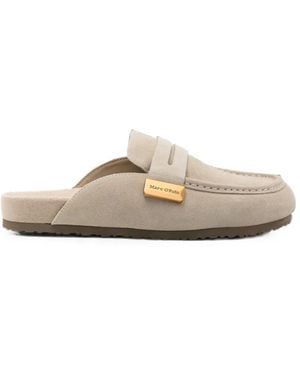 Marc O' Polo Floria Mules Aus Wildleder - Weiß