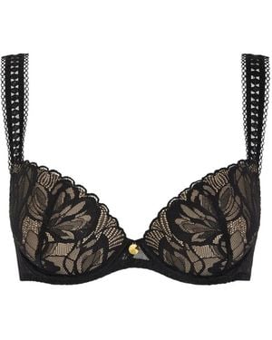 Aubade After Hours Lace-Embroidered Bra - Black
