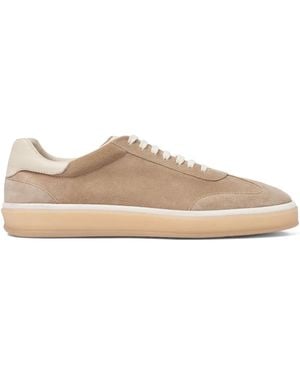 SCAROSSO Suede Trainers - Natural