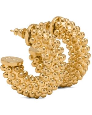 Ami Paris Brass Pearl Earrings - Metallic