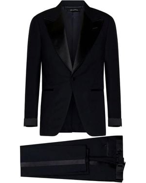 Tom Ford Single-Breasted Wool Suit - Black