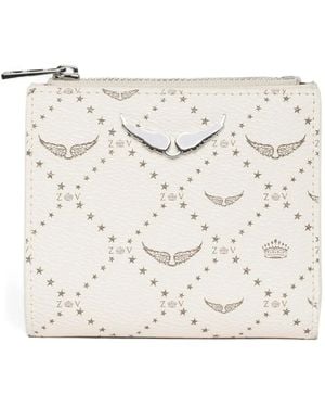 Zadig & Voltaire Monogram-Print Wallet - Natural