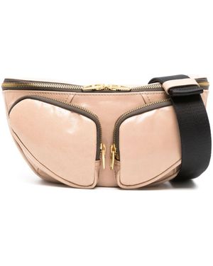 Bimba Y Lola Pocket レザー ベルトバッグ S - ナチュラル