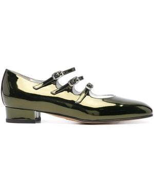 CAREL PARIS Ariana Leather Mary Jane Shoes - Green