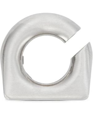Rick Owens Sculptural Crystal-Embellished Ear Cuff - White