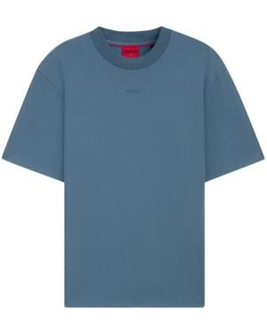 HUGO Dapolino Cotton T-Shirt - Blue
