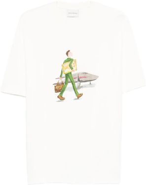 Drole de Monsieur L'Homme Au Tableau T-shirt - Weiß