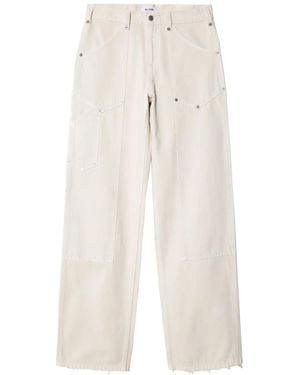 RE/DONE Mid-Rise Straight-Leg Jeans - Natural
