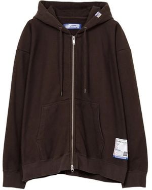 in・stru(men-tal) Sudadera Con Capucha Y Cremallera - Marrón