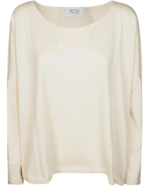 Be You Pullover Mit U-Boot-Ausschnitt - Natur