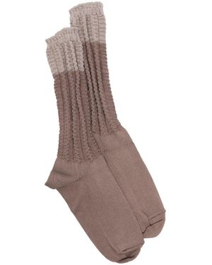 Homme Plissé Issey Miyake Churros Socks - Brown