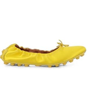 Tod's Gommino Bow-Detail Ballet Flats - Yellow