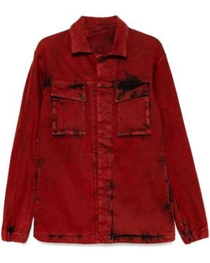 Boris Bidjan Saberi Giacca-Camicia - Rosso