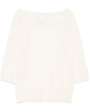 Marella Raglan-Sleeve Sweater - White