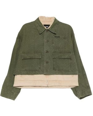 we11done Chaqueta worker doble - Verde