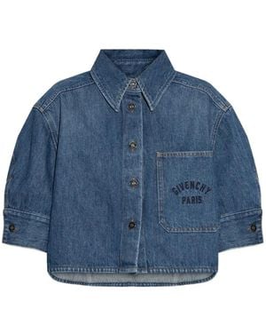 Givenchy Short Cocoon Shirt - Blue