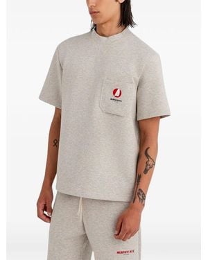 Murphy & Nye Pocket Short-Sleeve Sweatshirt - White