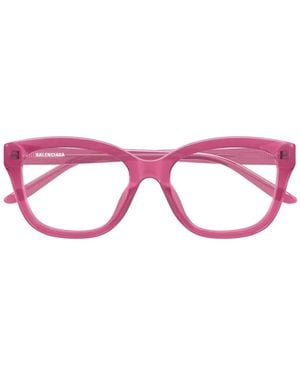 Balenciaga Square-Frame Glasses - Pink