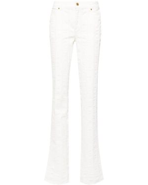 Blumarine ミッドライズ ストレートジーンズ - ホワイト